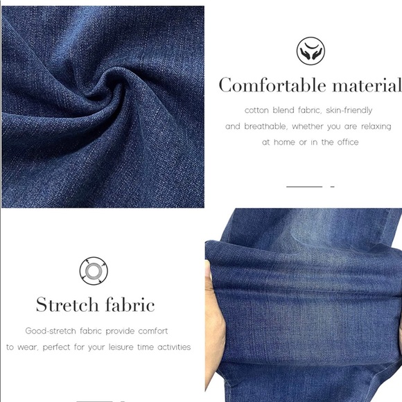 Ecupper Womens Skinny Fit Jeans Stretch High Waist Denim Jeggings with Pockets - Picture 5 of 7